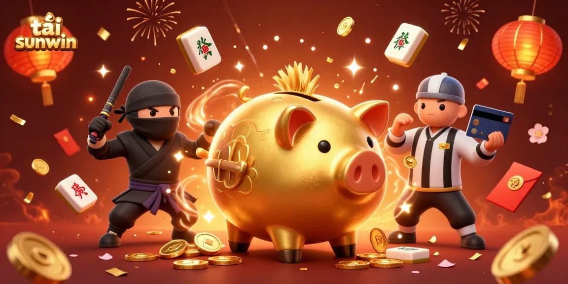 Celebrate with the dynamic scene of tải sunwin as coins and game elements burst into action.