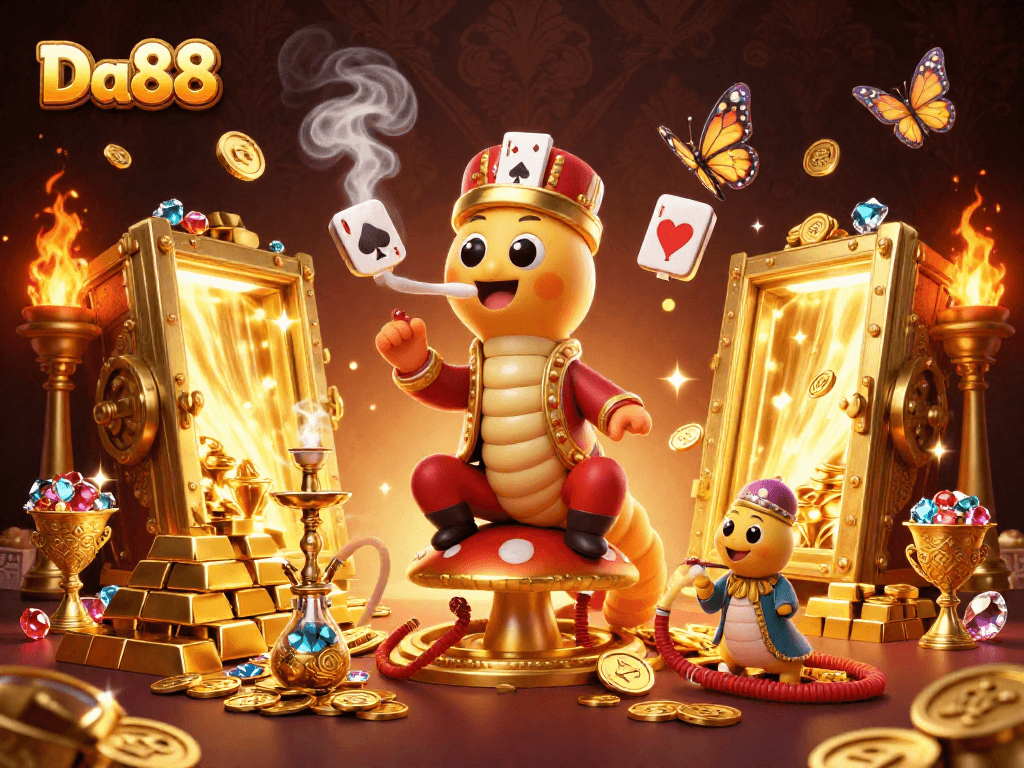 Engage with Da88's vibrant gaming world, showcasing thrilling casino elements and luxury visuals.