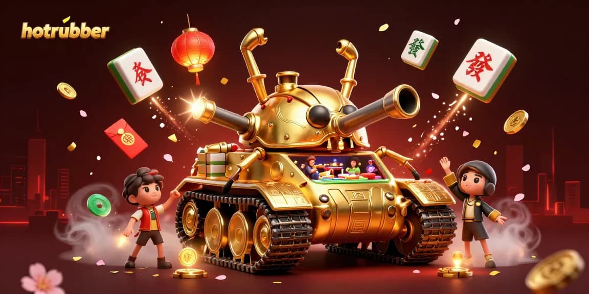Engage in exciting gameplay at hotrubber's dynamic casino scene with rich 3D illustration.
