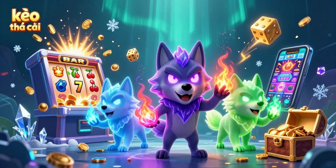 Engage with kèo nhà cái strategies illustrated with vibrant 3D characters and casino elements