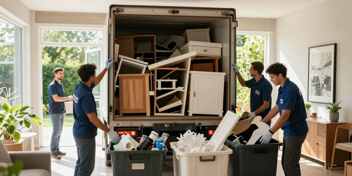 Efficient london house clearance service team removing unwanted items for a clutter-free home