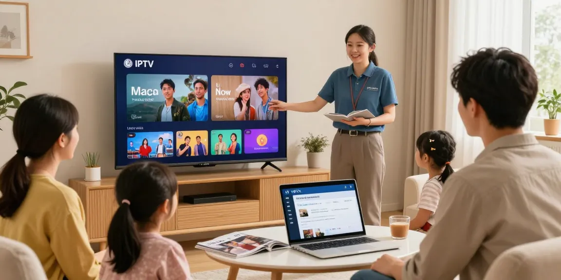 Enjoying the best IPTV subscription with trusted local service provider in a cosy home setting.