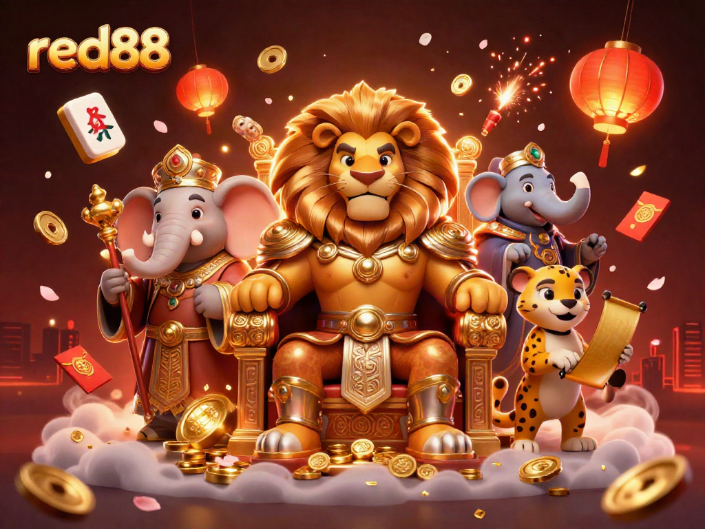 Engage with thrilling red88 slot games featuring dazzling scenes of Asian-themed gaming elements and characters.
