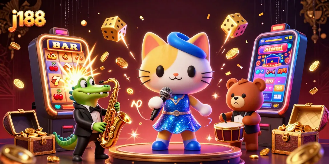 Win big at j188 with exciting 3D casino characters amidst a jackpot explosion.