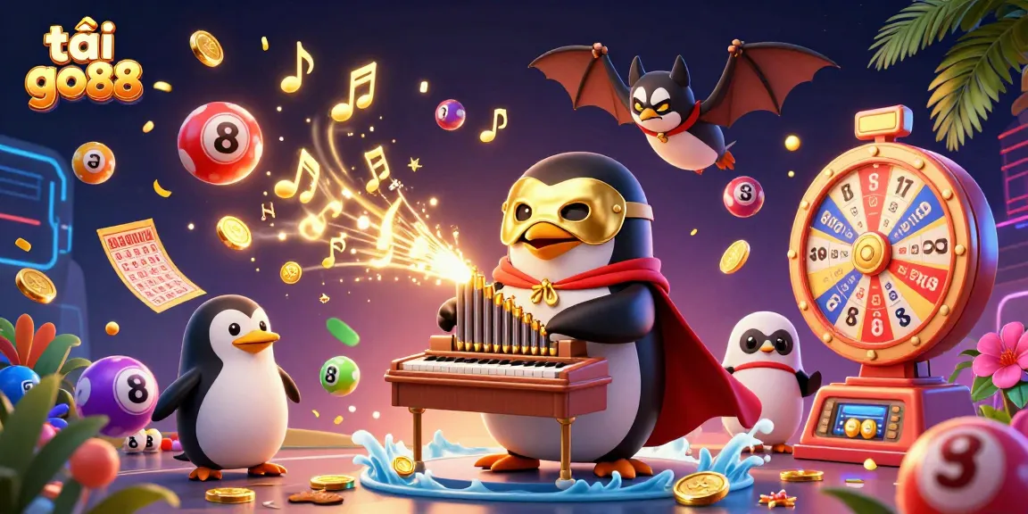Engage with the excitement of tải go88 in this vibrant 3D casino scene filled with golden coins and lottery magic.